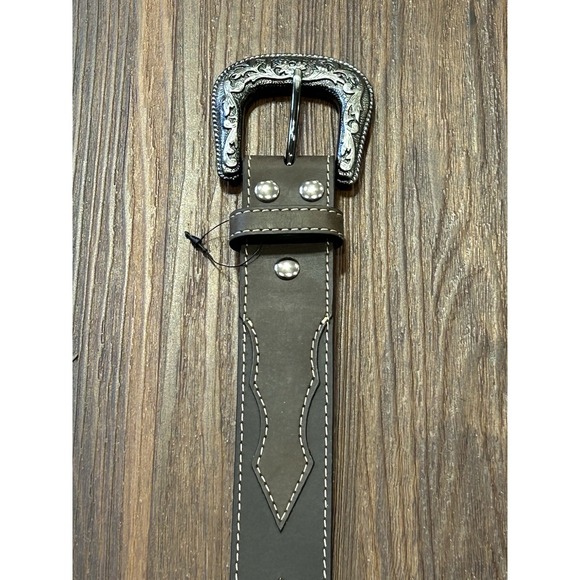 G-Bar-D Other - G-Bar-D Men's Diamond Concho Leather Belt Dark Brown Size 32/34 New
